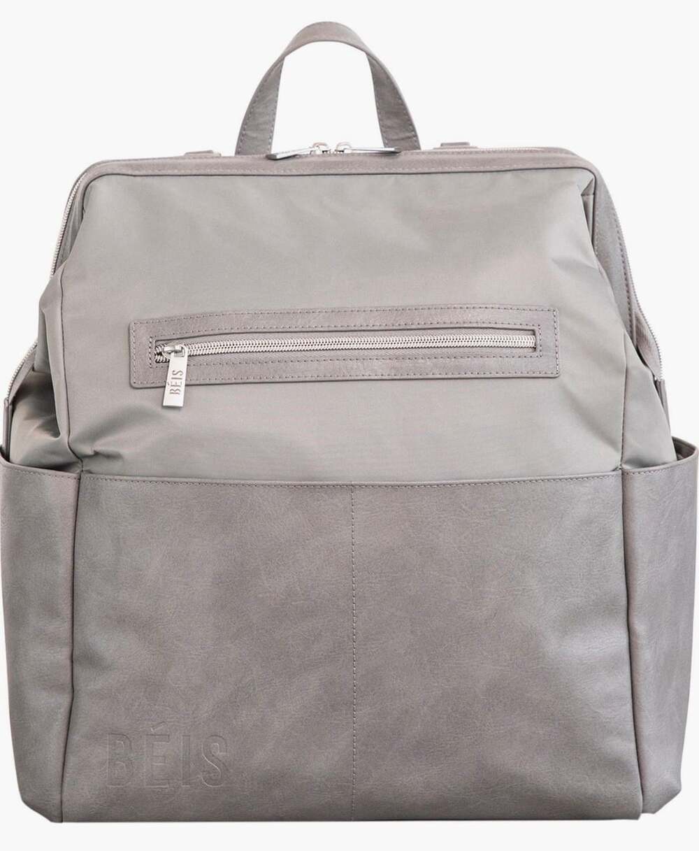 Béis The Backpack Diaper Bag in Grey